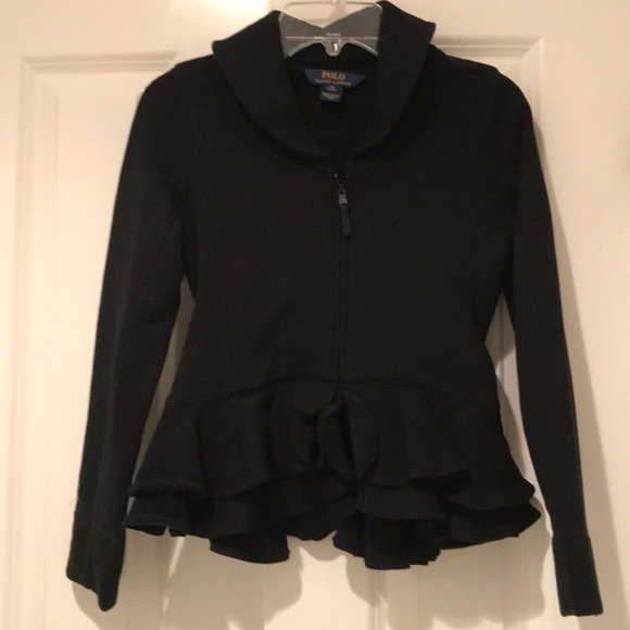 Polo Ralph Lauren Other - POLO Ralph Lauren cotton fleece ruffled sweatshirt